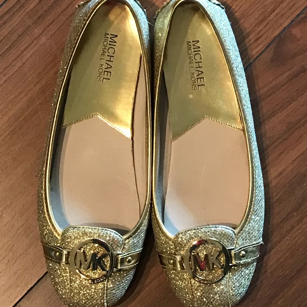 Michael Kors Gold Fulton Flat